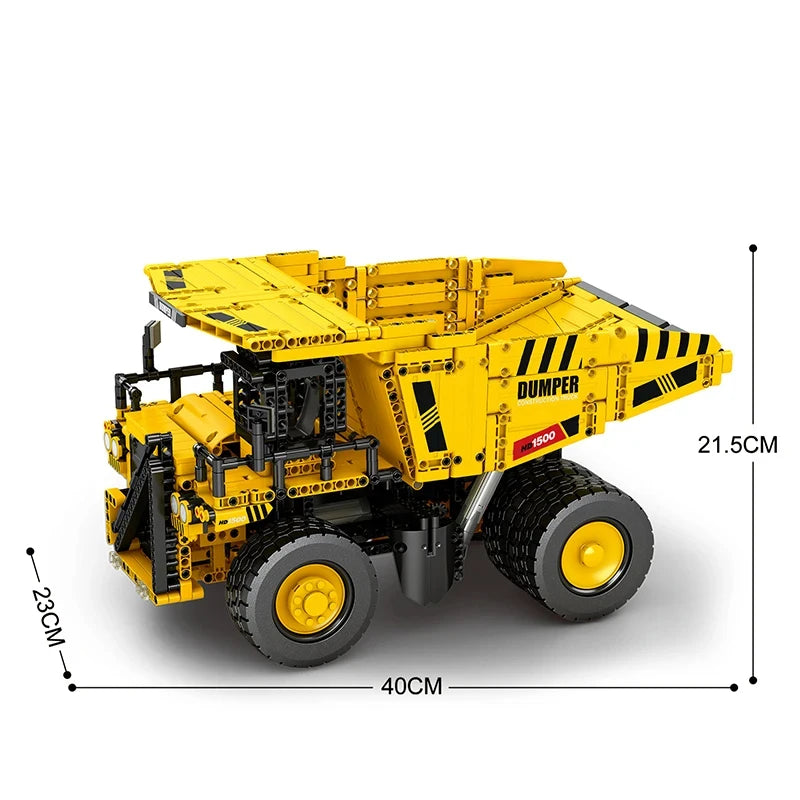 1622PCS Mining Dump Truck Building Blocks City Engineering Car Model Bricks Technology RC Car Model Children's DIY Toys Gifts
