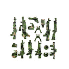 Military Weapons Guns Mortar Special Forces Police SWAT Gangster Jeeps Off-Road Armored Vehicle Model Soldier Building Block Toy