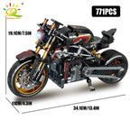 HUIQIBAO High-tech Classic Motorbike Building Model Blocks Moto City Racer Bricks Toy for Kids Boy Children Adult MOC Car Set - CADA BRICKS®