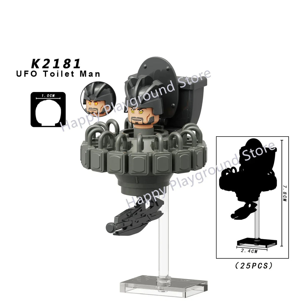 New KDL SWAT Skibidi Toilet Man Figures Anime Block Toys TvMan Titan Cameraman Speakerman Bricks Model Toy For Kid Birthday Gift - CADA BRICKS®