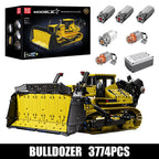 Mould King 17049 Technical Car Toys The APP Motorized PR766 Bulldozer Building Block Assembly Truck Model Kids Christmas Gifts