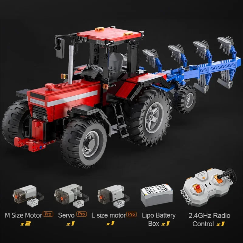 Cada 1:17 514c 1675pcs City Remote Control Multifunctional Agricultural Vehicle Building Block RC Truck Bricks Toys Boys Gifts