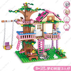 Girls Friendship Tree House Building Blocks Villa Castle Model Girl's Figure Doll Toy Wholesale And Retail Compatible Brick Gift