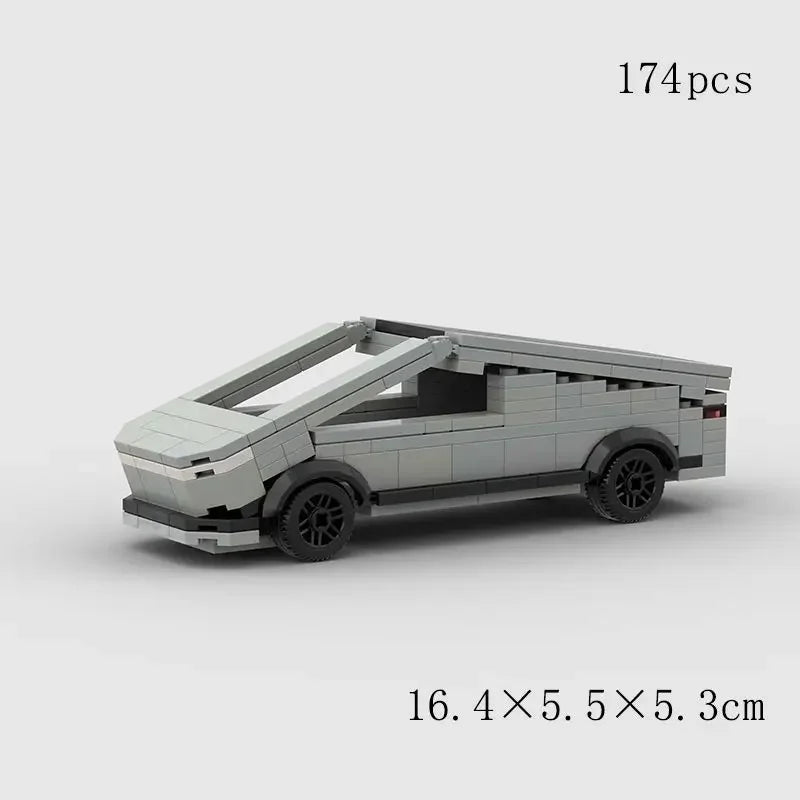 Electric Vehicle Model Car Bricks Expert Technical MOC Teslaed Model3 X S and Cybertruck Building Block Toys Best Birthday Gifts - CADA BRICKS®