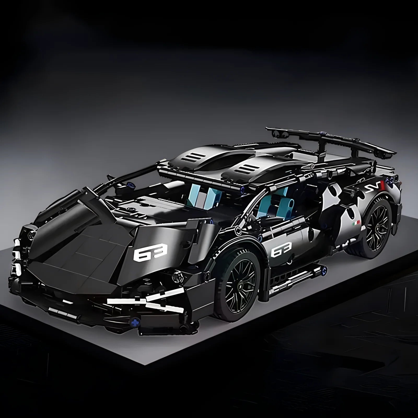 Technical Racing Sport Car Model Building Blocks technic adults 1:14 DIY Supercar Brick Puzzle Toys Kid Adult Gift（1280+granule） - CADA BRICKS®