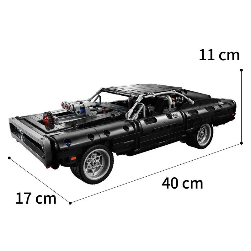 Technical Car Dodged Charger Racing Car Building Blocks Model Movie Fast And Furious Famous Vehicle 42111 Bricks Boy Toys Gifts - CADA BRICKS®