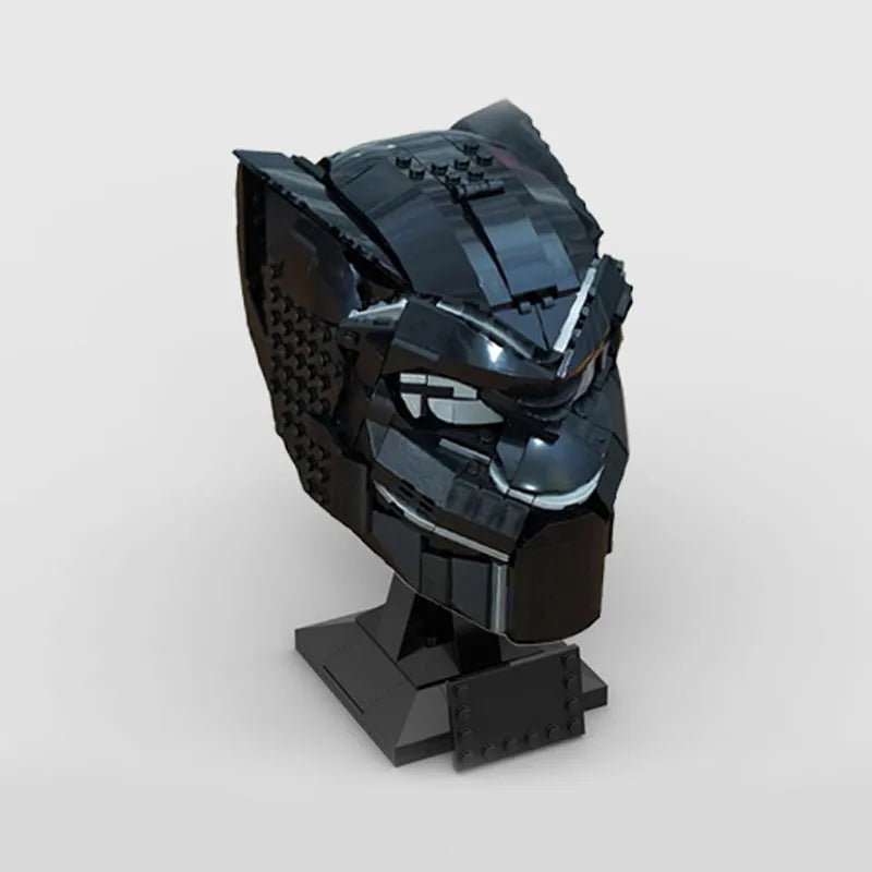 475pcs Moc 76215 Superhero Black Panther Cowl Helmet Model Building Blocks Bricks Diy Creative Educational Toy Kid Birthday Gift - CADA BRICKS®
