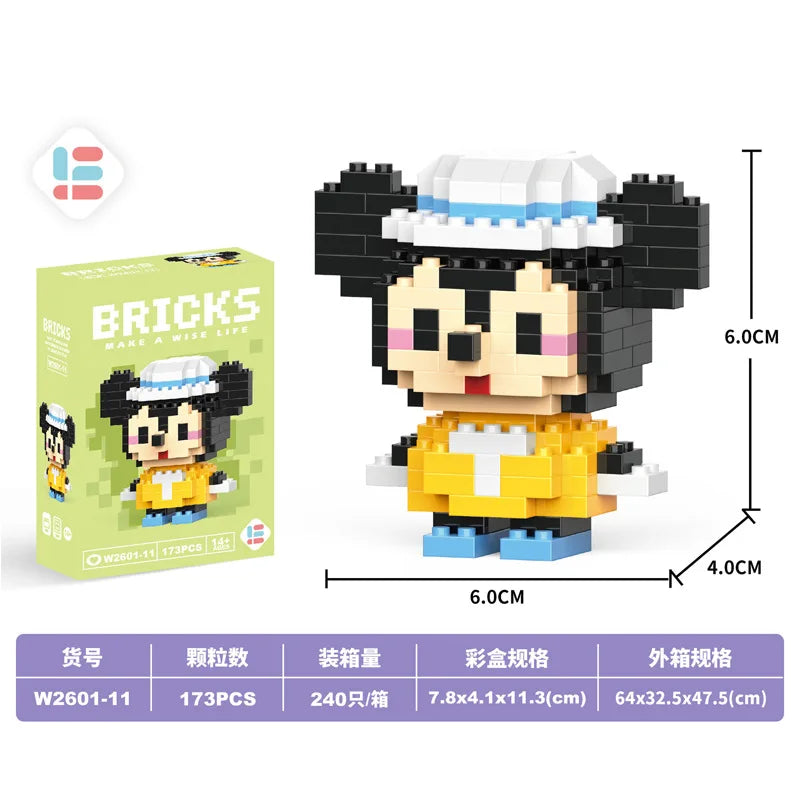 Disney Small Granular Building Model Toy Cartoon Character Stitch, SpongeBob Mini Block Toy Christmas Gift for Children - CADA BRICKS®