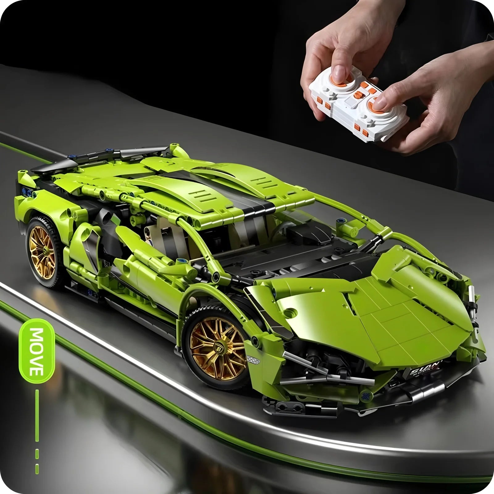 Technical racing car model RC building block sports car 1:14 DIY supercar bricks Educational toys Children and adults gifts