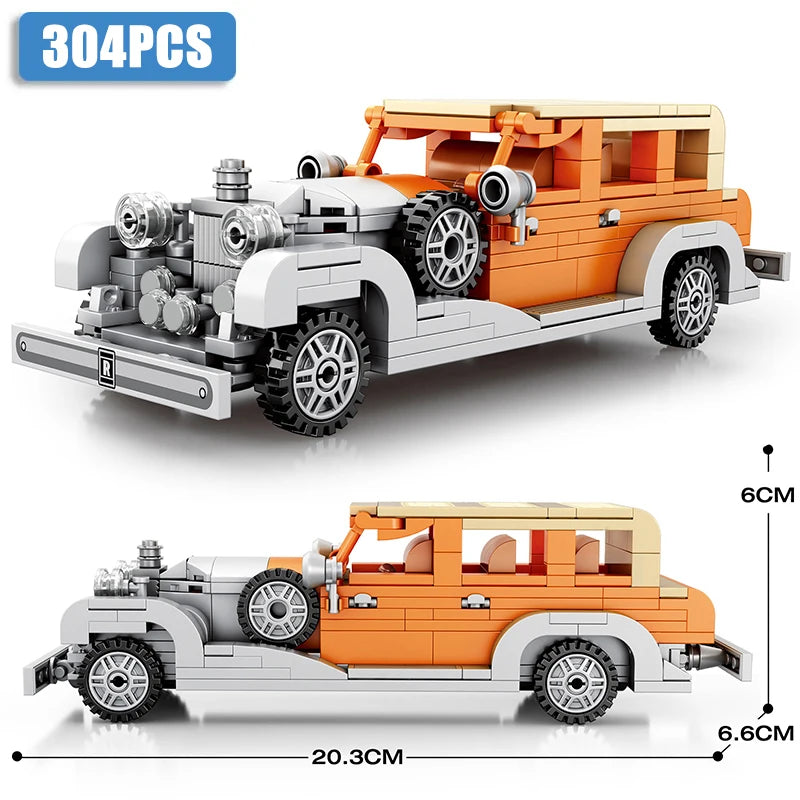 Car Series Building Blocks Model Sets Sports Racing Speed Champion DIY Educational Bricks Toys Boys Kids Adult Christmas Gifts