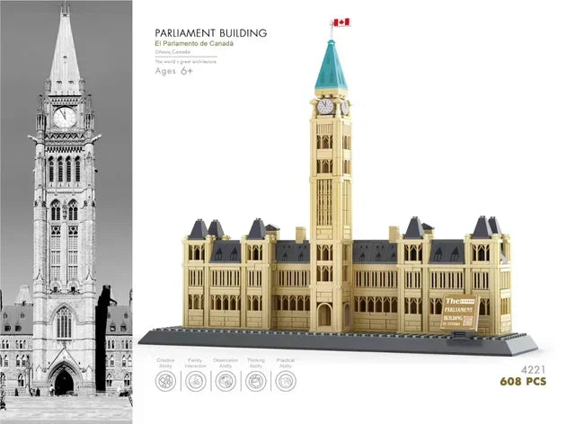 MOC World Famous Architecture Edifice Opera House Building Blocks Villa Savoye Bridge Tower Toy Children Birthday Christmas Gift - CADA BRICKS®