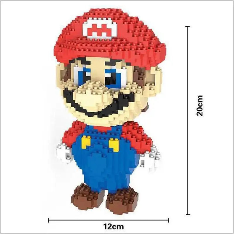 New Anime Mini Blocks Cute Cartoon Peach Luigi Building Bricks Toys for Children Present Bowser Valentine Girls Boy Juguetes - CADA BRICKS®