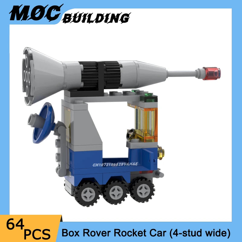 MOC Building Blocks Classic Space Station Series Small Moon Buggy Rocket Car Creative Shuttle-Craft Toys DIY Bricks Xmas Gifts