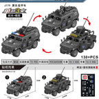 2024 Military Armoured Off-Road Vehicle Humvee Jeep H1 2 Modes Army Car Building Blocks Bricks WW2 Model Moc Toys Boys Kids Gift