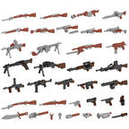 5/10 WW2 Soldier Weapons Building Block Two-color Printing Machine Rifle Submachine Sniper Guns Military Accessories Bricks C238 - CADA BRICKS®