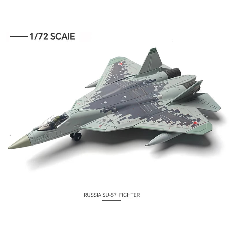 Modern Russian Air Force Sukhoi Su-57 Su-35 Military Fighter Model Assemble Copter Airplane Puzzle Building Block Assembly Toy