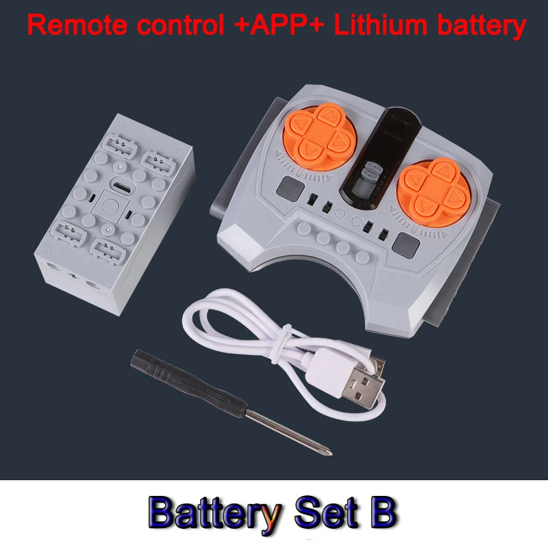 Technical Electronic Building Block MOC Refit Accessories Micro-motor RC Power Functions Parts Creative DIY Car Bricks Kids Toys - CADA BRICKS®