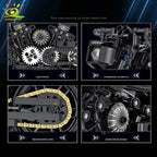 HUIQIBAO 1:8 Classic Motorbike Building Blocks High-tech Model Moto City Racer Bricks Toy for Kid Boy Children Adult MOC Car Set - CADA BRICKS®