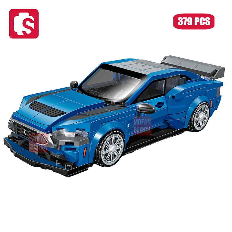 SEMBO BLOCK BK8 City Sports Car Racing Model Assembly Building Block Technology Supercar Vehicle Bricks Toys Boys Birthday Gifts - CADA BRICKS®