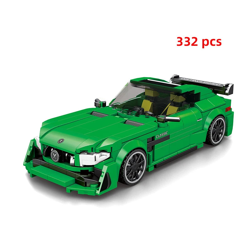 Moc Speed Champion Technical Car City Vehicle Racing Car Building Blocks Sports Car Garage Carro Rennau Voiture Creative Toys - CADA BRICKS®