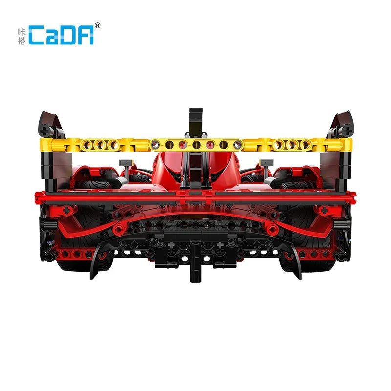 1518Pcs 1:10 Cada MOC City Remote Control Flame Racing Car Model Building Blocks RC V6 Sports Vehicle Bricks Toys Festival Gifts - CADA BRICKS®