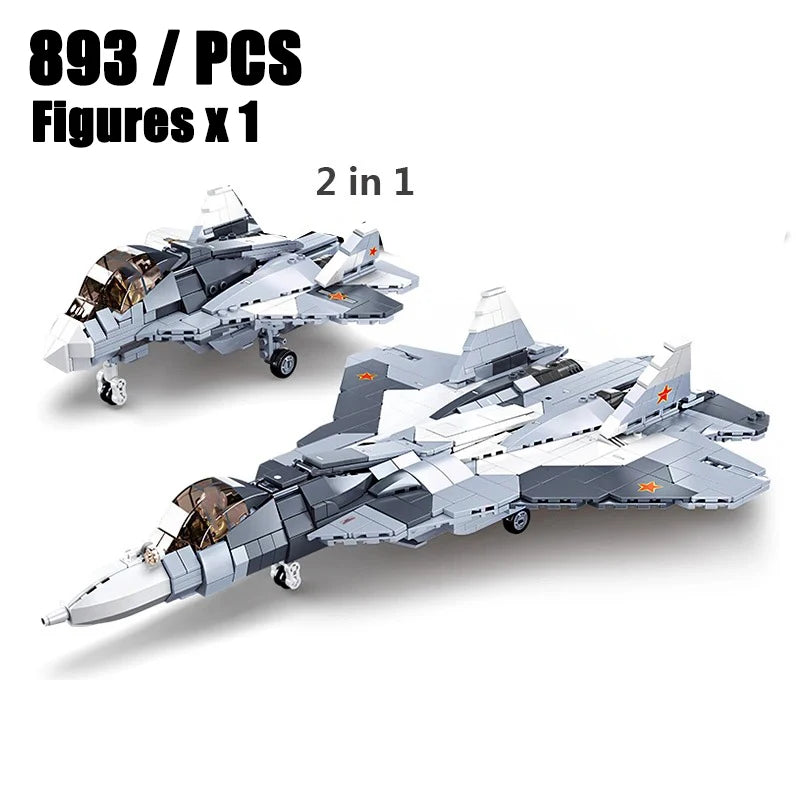 2024 Sluban WW2 Military Russia Air Weapon Mi-24 Attack Helicopters Hind Model Building Blocks Classics Fighter Bricks Plane Toy