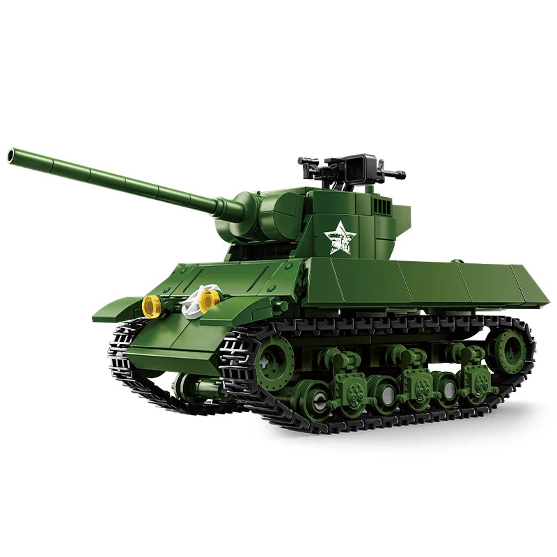 World War 2 WW2 Army Military Soldiers SWAT Leopard 2A7 Main Battle Tank Assemble Building Blocks Bricks Children's Toys Gift - CADA BRICKS®