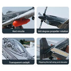 258 PEZZI Blocchi da Costruzione Militare WWII 1/26 P-51 Mustang Caccia Aereo Giocattoli per Bambini Regalo per Adulti Mattoncini Educativi