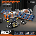 Space Station Building Blocks Manned Rocket Astronaut Spacecraft Model STEM Toys for Kids Boys Girls Christmas Gift