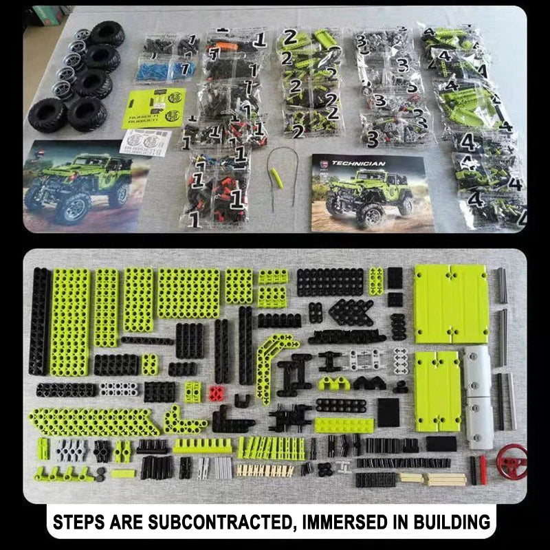 Technical Car APP Remote Control Motor Power SUV Series Building Blocks Bricks MOC Off-road Vehicle Model Sets Boy Toys Kid Gift