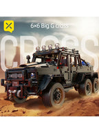 ToylinX Off-Road SUV Black Kits 1/8 Scale Pickup Truck Car Challenge Building Blocks Gift for Technical Enthusiasts Adults