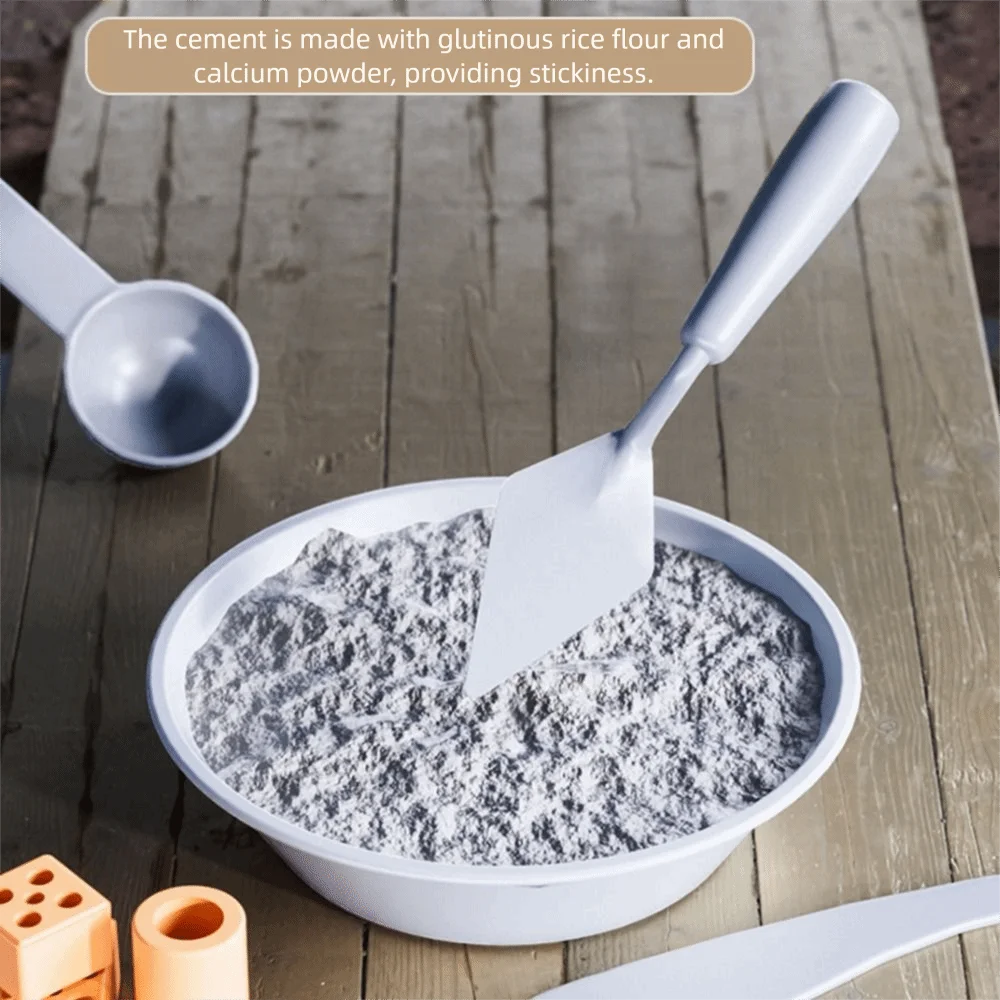 Multicolor DIY Building House Block Set Plastic Tile Houses Assemble Toy Miniature Size Villa Model Mini Brick Assembly