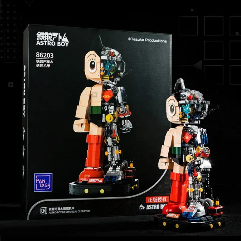 Astro Boy 70th Anniversary Assembled Building Blocks Trendy Desktop Model Ornaments Collectible Toys Holiday Gift - CADA BRICKS®