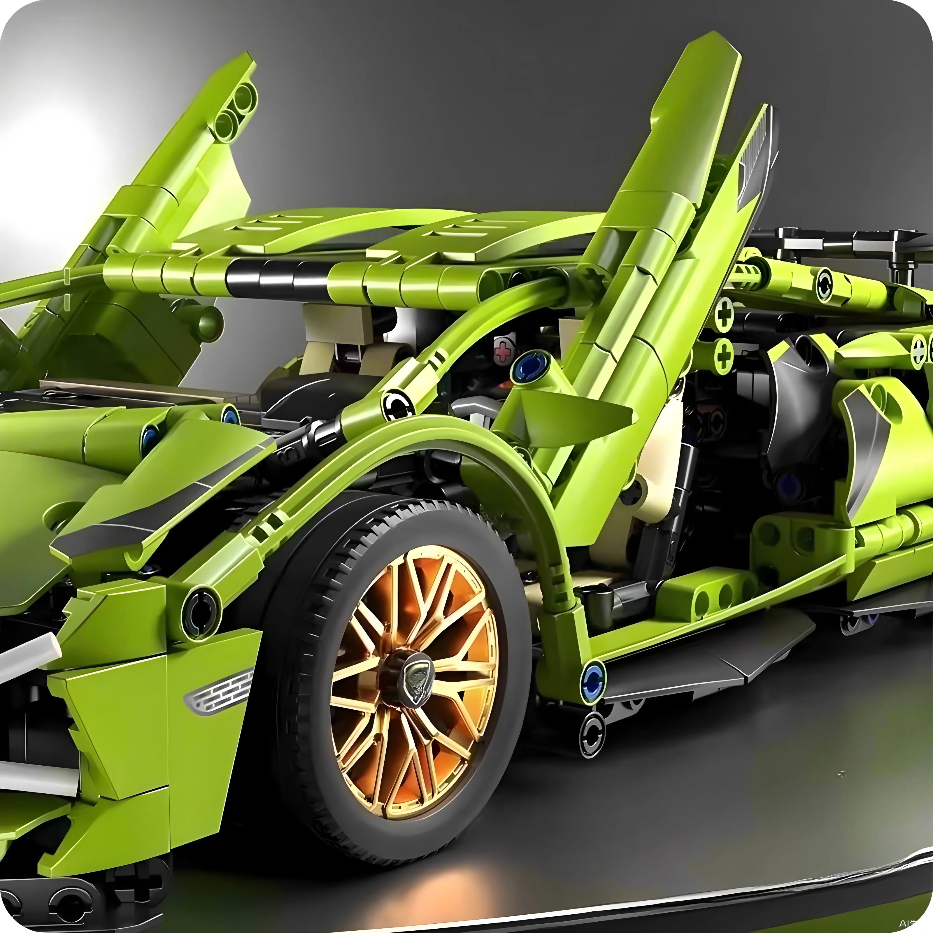 Technical racing car model RC building block sports car 1:14 DIY supercar bricks Educational toys Children and adults gifts