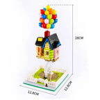 New Film Up City Expert Float Balloon Flying House Figure Building Blocks Bricks Street Scene Villa Model Assembly Toy Kid Gift