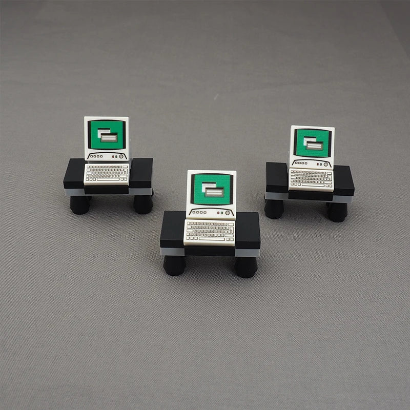 City Printed Accessories Building Blocks Computer Controller Monitor Keyboard Dashboard Mobile Phone Radio Mini Bricks Kids Toys - CADA BRICKS®