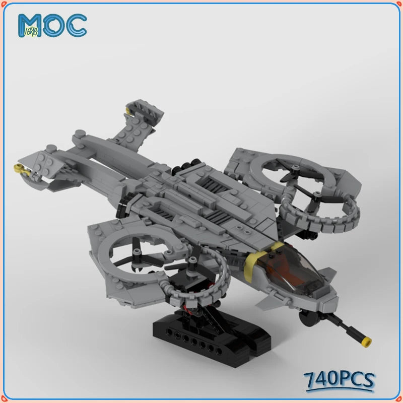 MOC Building Blocks Movie Series Seawasp Plane Fighter Morden Warplane ...