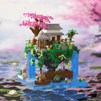 Chinese ancient style architectural creative ornaments, ancient style building blocks, handmade, difficult assembly huts, educa