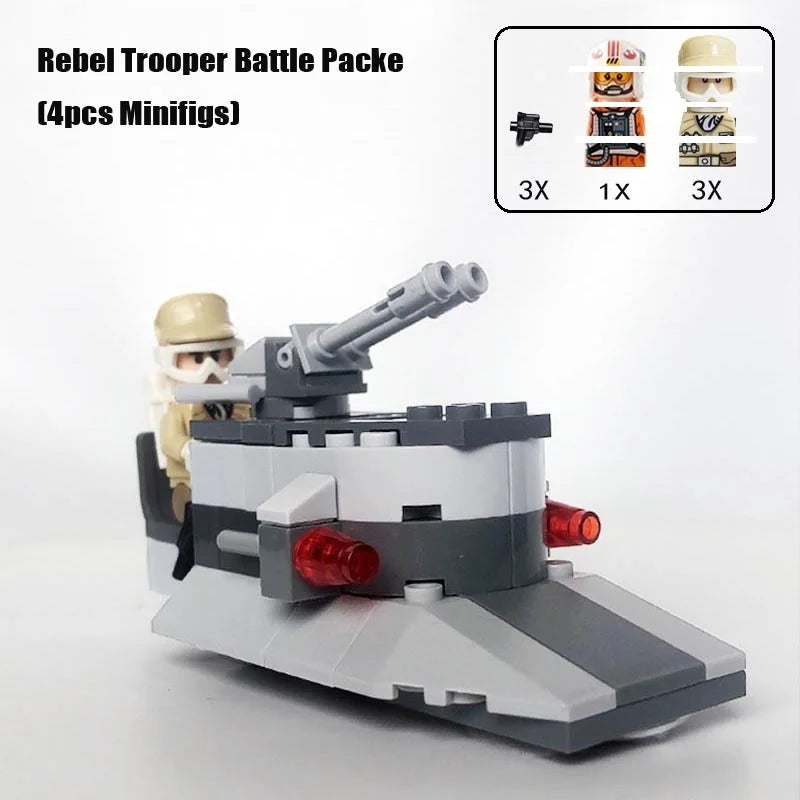 Nye Dropship Swamp Speeder Soldat Klon Walker Kamp Hær Pakke Byggeklosser Leker