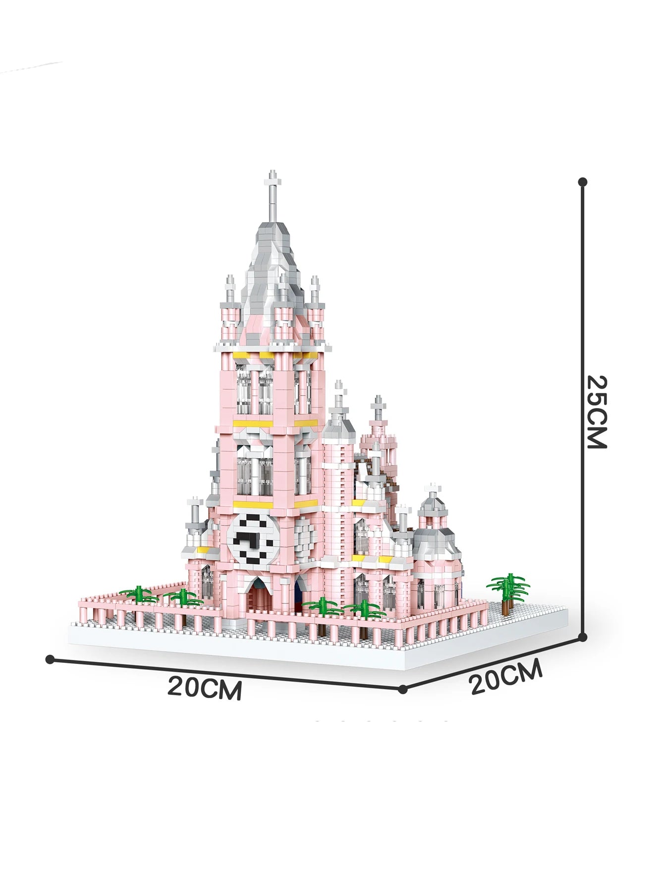 Knew Built Louvre Micro Mini Building Blocks for Adult, Architecture Toys Set, Construction, Arc Triomphe Eiffel Assembly Bricks