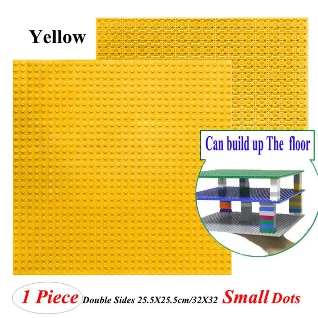 Double Sided Baseplates Bracket City Accessory Pillars MOC Parts For Military Building Blocks Gift Toys for Children