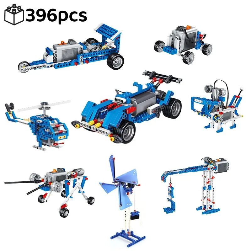STEM 9686 Technical Parts Multi Technology Programming Educational Student Learn Building Blocks Power Function Set For Kids Toy