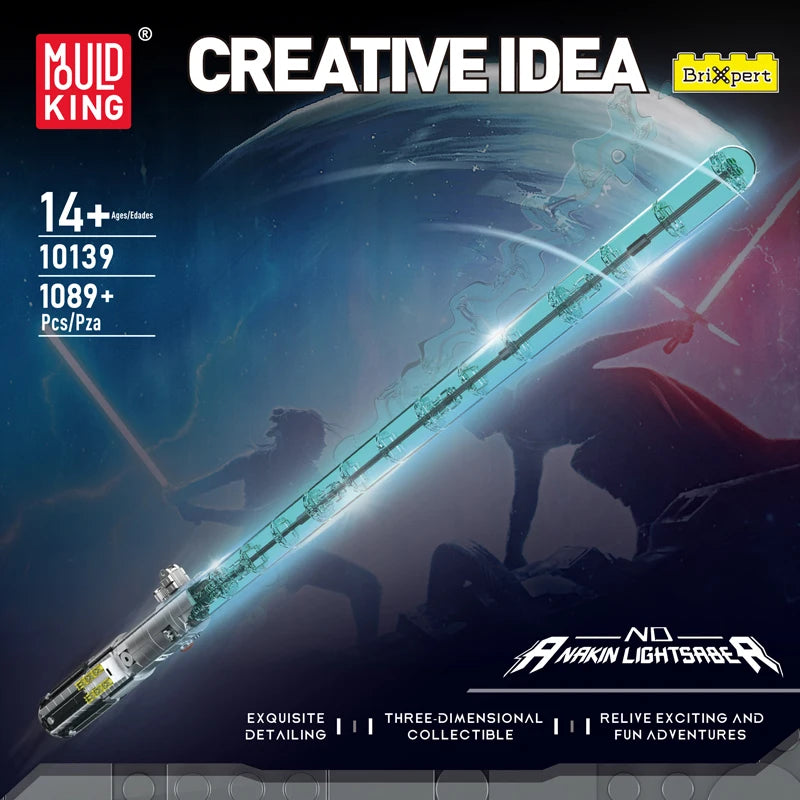 Mould King 10139 Star Plan Building Set The Anaking Lightsaber Building Block (1089+PCS) Assembly Brick Model Kid Christmas Gift