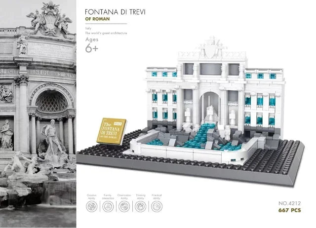 MOC World Famous Architecture Edifice Opera House Building Blocks Villa Savoye Bridge Tower Toy Children Birthday Christmas Gift - CADA BRICKS®