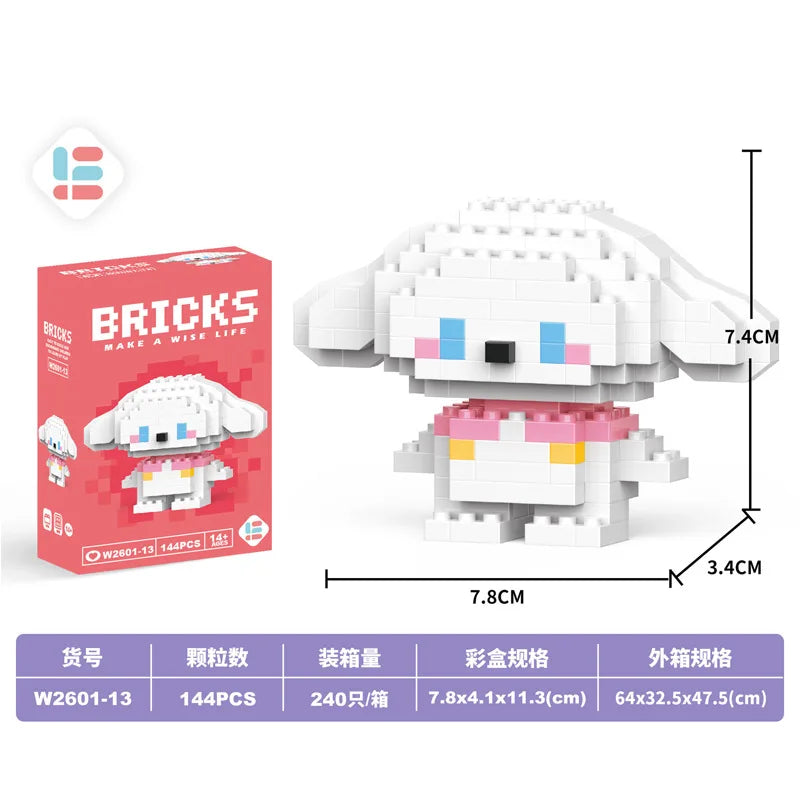 Disney Small Granular Building Model Toy Cartoon Character Stitch, SpongeBob Mini Block Toy Christmas Gift for Children - CADA BRICKS®