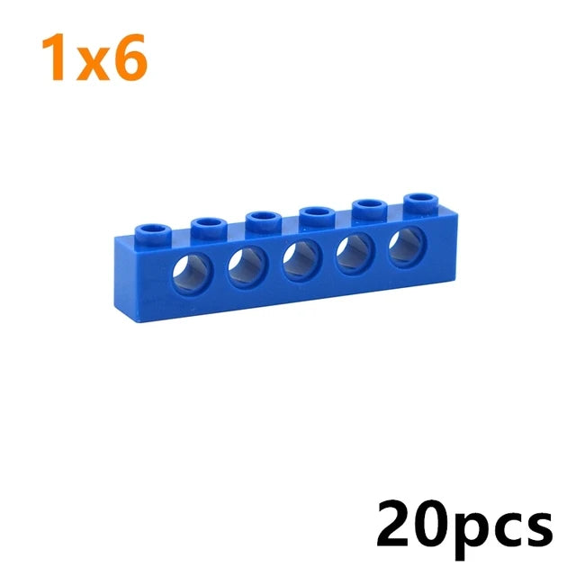 Technical Building Block MOC Combination Studded Long Beam with Hole Thick Bricks Compatible 3703 32018 3895 2730 3894 3701 3700 - CADA BRICKS®