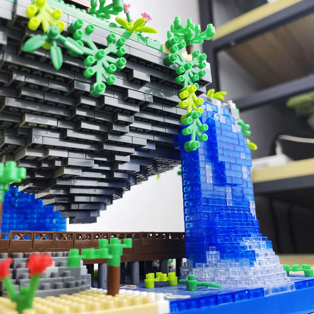 Peach Blossom Pond Building Blocks Toys Set: Traditional Chinese Architecture, Stylish Home Decor, Unique Gift for & Collectors - CADA BRICKS®