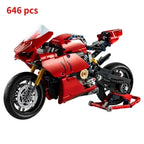 High-end motorcycle building block suit motorcycle model suit adult, luxury motorcycle DIY collection with movable wheels - CADA BRICKS®