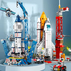 Modello di Spazioporto Aeronautico Centro di Lancio Razzi Space Shuttle Costruzione Blocchi da Costruzione Astronave Mattoncini per Bambini Giocattoli Creativi