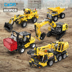 Cada 693Pcs City WheelLoader Car Heavy Mining Truck Building Blocks DIY Engineering Excavator Bricks Toy For Kids Gift - CADA BRICKS®